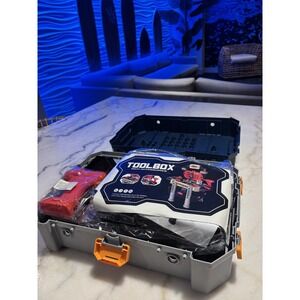 Kids Tool Bench, Toddler Workbench with Electric Drill and 78 Realistic Toy Tool